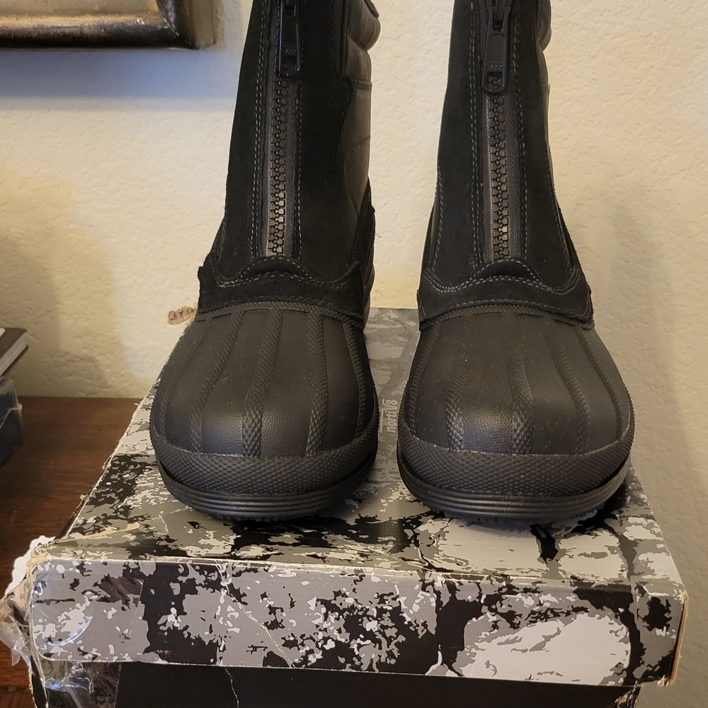 Nortiv 8 Men's Black Rain & Snow Boots